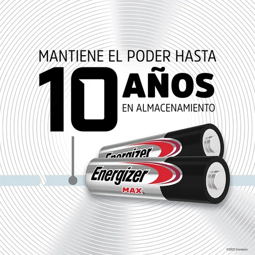 Vista 3 de Eveready Energizer Max pilas alcalinas AAA 8 ea, plata (E92MP-8)