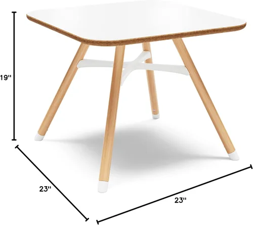 Vista 2 de Lalo The Play Table - Mesa de actividades para niños pequeños para sala de juegos, merienda, artes y manualidades, superficie fácil de limpiar, coco
