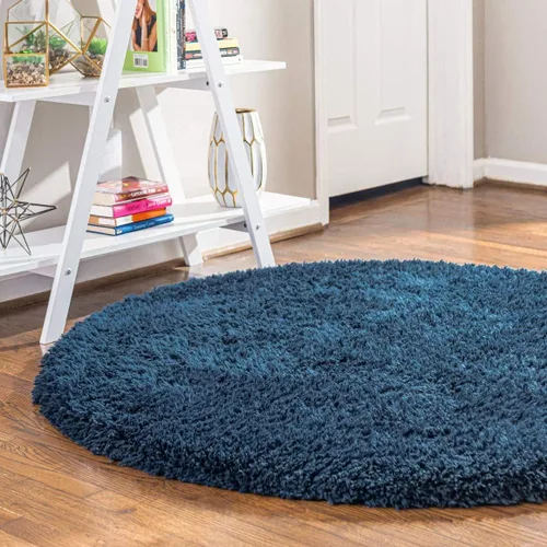 Vista 39 de Rugs.com - Alfombra de la colección Infinity, alfombra de pelo mullido sólida de 2 x 3 pies, color azul Egeo, perfecta para salas de estar