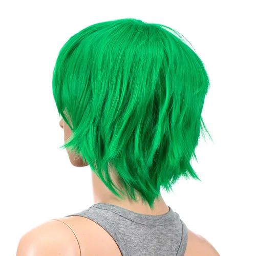 Vista 4 de SWACC - Peluca de cosplay, unisex, con capas, para hombres y mujeres, para disfraces