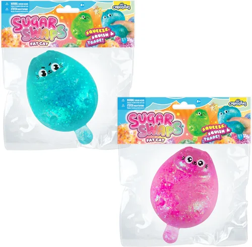 Vista 5 de ORB Sugar Swaps Fat Cat Squishy Toy 2 Pack - Cute Chunky Kitty Squishies