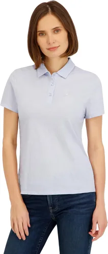 Vista 5 de Spyder Polo de manga corta jacquard a rayas para mujer melocotón (Peach Bud)