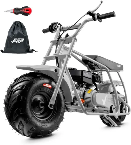 Vista 14 de FRP GMB100 Plus Gas Mini Bike 99cc 4 tiempos todoterreno Faro y polaina Negro