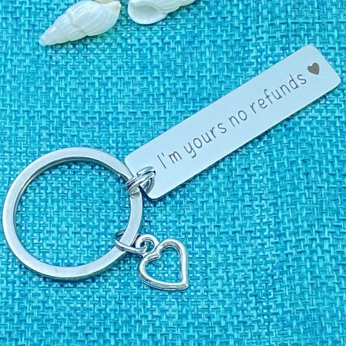 Vista 6 de Divertidos regalos para el día de San Valentín para mujeres, hombres, novio, novia, aniversario, cumpleaños, llavero para prometida, prometida