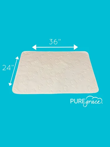 Vista 5 de PUREgrace Tencel - Cubrecolchón reutilizable e impermeable para incontinencia, transpirable, silencioso, sensible a la piel