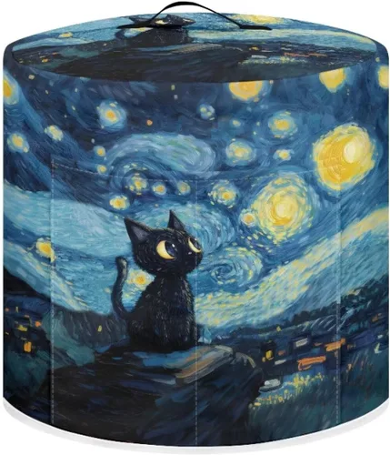 Vista 47 de Suobstales Cubierta para aparato con estampado de estrellas de mar de playa, cubierta antipolvo, funda portátil para olla a presión con bolsillo