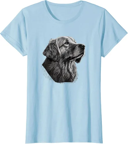 Vista 22 de Camiseta divertida Golden Retriever, Negro