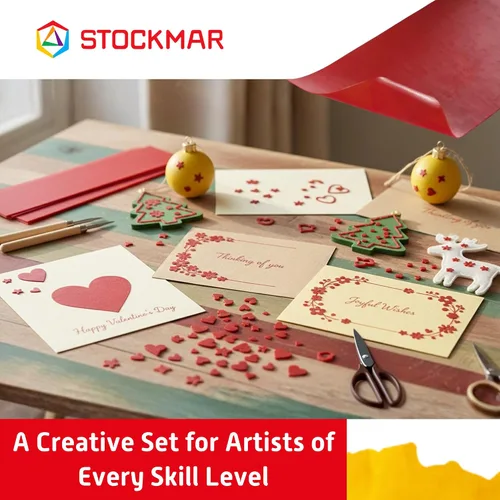 Vista 4 de STOCKMAR Cera de abeja decorativa - Paquete de 12 (rojo carmesí)