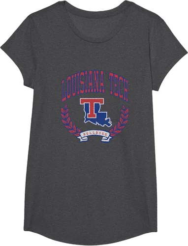Vista 21 de Louisiana Tech Bulldogs Varsity Logo - Camiseta con licencia oficial, Negro