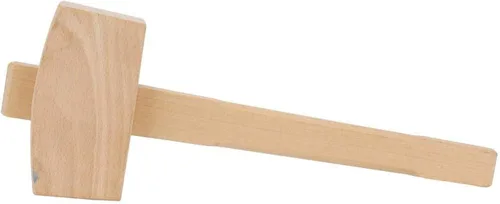 Vista 9 de Mazo de madera de haya de 13.8", martillo de hielo manual, Mazo de tallado de carpintería maciza, Herramienta de mano para carpintería
