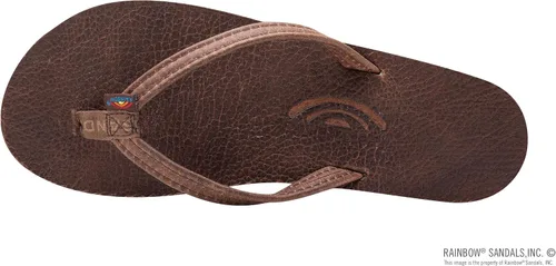 Vista 3 de Rainbow Sandals Cuero de lujo para mujer - Soporte de arco de una sola capa con correa estrecha de 12
