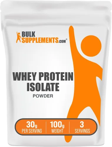Vista 7 de BulkSupplements. com Whey Protein Aislado en polvo – Proteína de suero en polvo sin sabor, suplemento nutricional – Sin gluten, 1.06 oz por porción