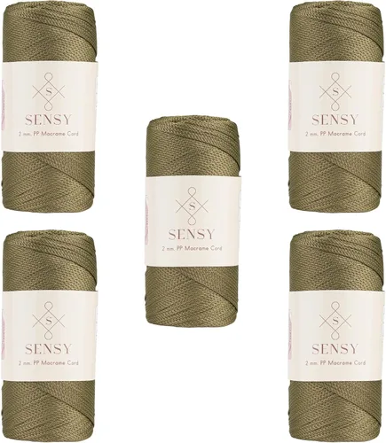 Vista 89 de Sensy Premium 2mm 229.5 metros de cuerda de poliéster 100% cordón de polipropileno Cordón de macramé 2mm Cordón para bolso de crochet Hilo