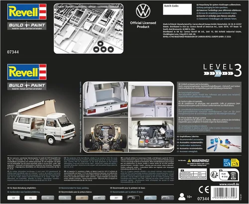 Vista 8 de Revell 07344 1:25 Volkswagen T3 Camper