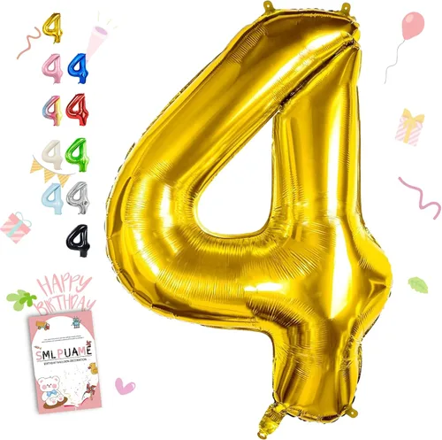 Vista 62 de Globos grandes de 40 pulgadas de números del 0 al 9, globos numéricos para decoración de fiesta de cumpleaños, globos de helio de aluminio