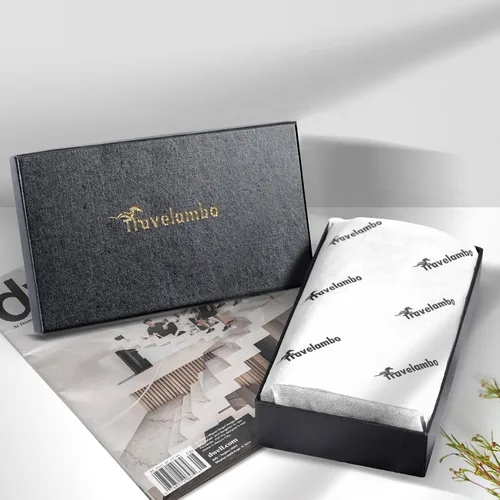 Vista 7 de Travelambo Cartera de mujer con bloqueo RFID triple embrague de gran capacidad para tarjetas de crédito, monedero de viaje