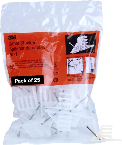 Vista 7 de 3M 80611237092 Apilador SI-1, enruta varios números de cables de manera organizada, blanco