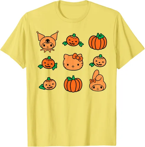 Vista 25 de Camiseta de Halloween Hello Kitty My Melody Kuromi Pumpkins