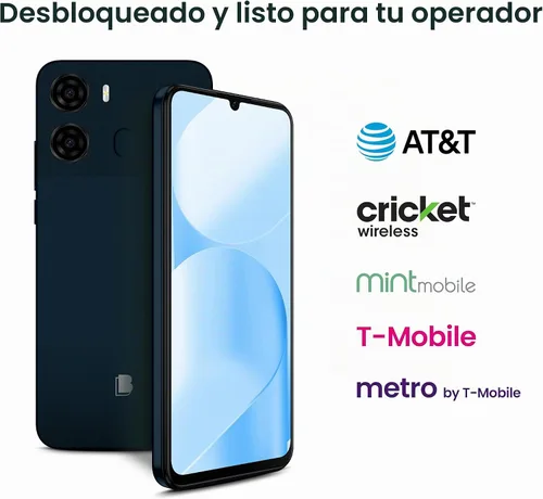 Vista 3 de BLU K2 Desbloqueado Pantalla HD+ de 6.88 pulgadas Cámara principal de 13 MP + cámara selfie de 8 MP 64 GB Batería de 5,000 mAh Android