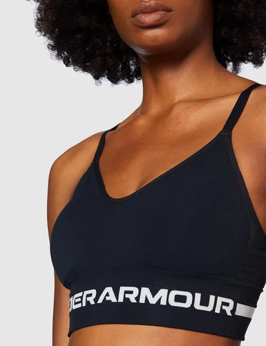 Vista 3 de Under Armour Sujetador largo sin costuras de bajo impacto para mujer