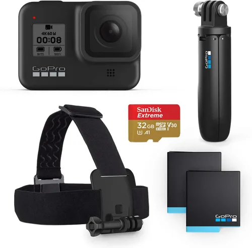 Vista 12 de GoPro HERO8 Black - Cámara de acción impermeable con pantalla táctil 4K Ultra HD Video 12MP Fotos 1080p Estabilización de transmisión en vivo