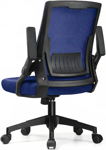 Vista 10 de GTPLAYER Silla de oficina ergonómica con reposabrazos abatibles, silla ejecutiva para computadora en casa, malla transpirable y cómodo soporte Negro