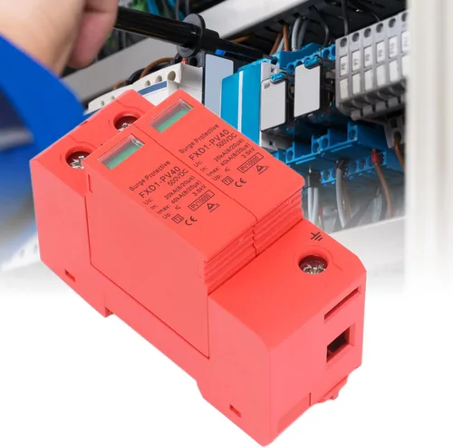 Vista 6 de 2pcs 2P dispositivos de protección 40KA DC pararrayos fotovoltaico con control remoto (DC 500V)