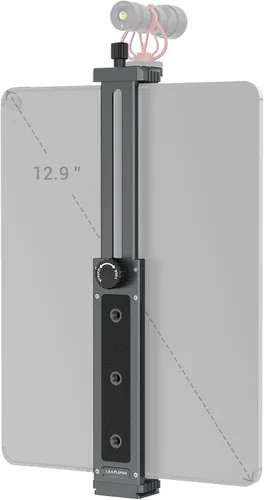 Vista 8 de Adaptador de trípode de aluminio para iPad Pro 12.9/11 (6.5"-17.3") - Soporte universal para tableta con tornillo de 1/4