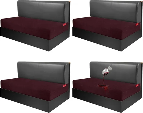 Vista 128 de Fundas de cojín impermeables para sofá, funda elástica lavable con diseño elástico antideslizante, protector de muebles para mascotas y niños