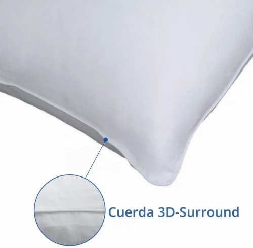 Vista 4 de Precoco Juego de 2 fundas de almohada Queen Fundas de almohada 100% algodón blanco tamaño Queen con 600 hilos Fundas de almohada estables