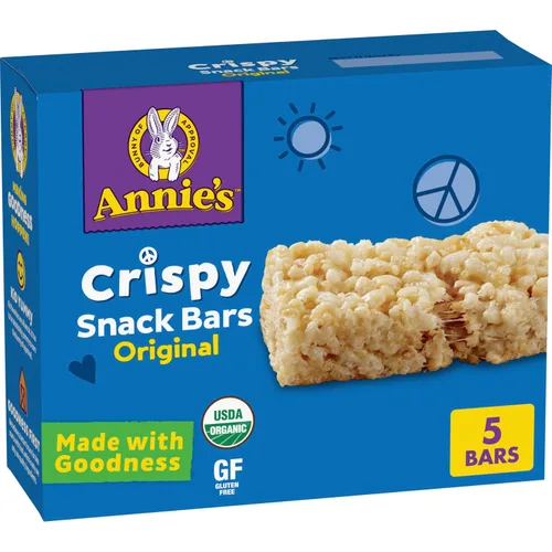 Vista 10 de Annie's Birthday Cake - Barritas crujientes para aperitivos, sin gluten, 5 barras, 3.9 onzas