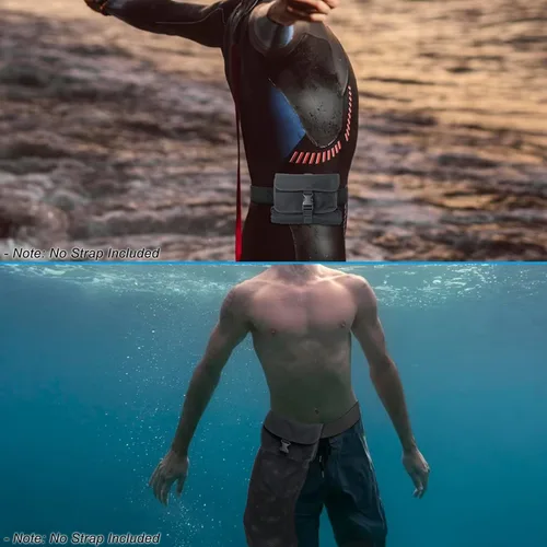Vista 7 de Luwint Bolsa de malla de buceo Bolsa de malla larga Bolsa de almacenamiento multipropósito con clip de anillo D para deportes acuáticos Buceo Pesca