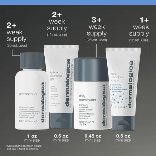 Vista 7 de Kit de Piel Saludable Dermalogica Discover - Incluye: Prelimpieza, Lavado Facial, Exfoliante Facial y Hidratante - Lavar las Impurezas para Revelar