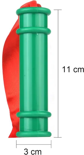 Vista 2 de Kamado Nezuko - Tubo de bambú para disfraz de cazador de demonios color verde