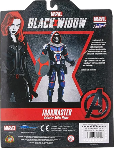 Vista 2 de Diamond Select Toys Marvel Select Black Widow Movie Taskmaster figura de acción, multicolor