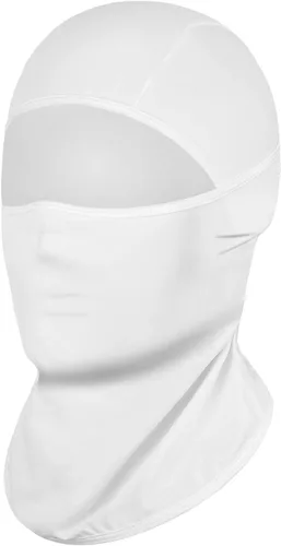 Vista 10 de Achiou - Pasamontañas con Máscara Facial, Máscara de Esquí para Hombres y Mujeres de Fútbol, Ligera Sheisty, Ninja Sheisty Capucha Solar UV