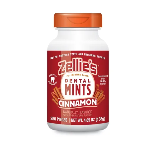 Vista 13 de Zellie's Mentas 100% xilitol de cereza para el aliento Sin aspartamo, sin gluten, mentas veganas y kosher (250 unidades - Paquete de 1)
