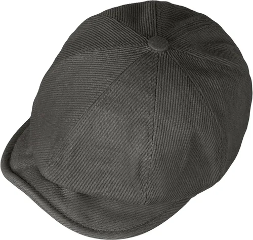Vista 10 de Clakllie Gorra clásica de algodón con 8 paneles de Newsboy Gatsby, gorra plana de sarga vintage con diseño de peaky blinders, boina