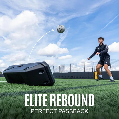 Vista 6 de QUICKPLAY Replay Boombox Tabla de Rebote de Fútbol - Rebotador Portátil de Doble Superficie con Ángulo Ajustable - Equipo de Entrenamiento de Fútbol
