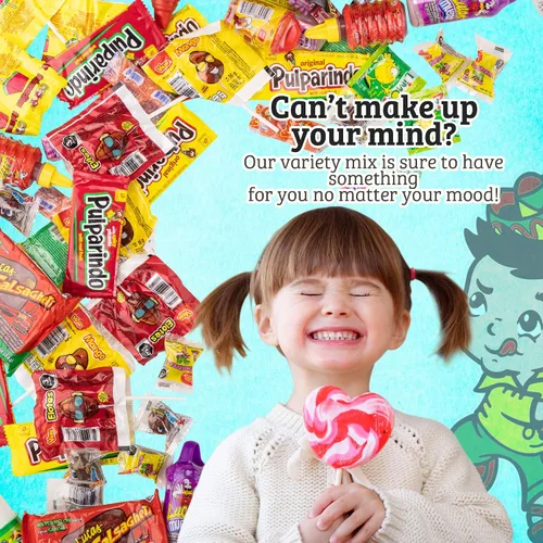 Vista 8 de Caja de dulces mexicanos de piñata (Lucas Mix (22.5 onzas) (18 piezas)