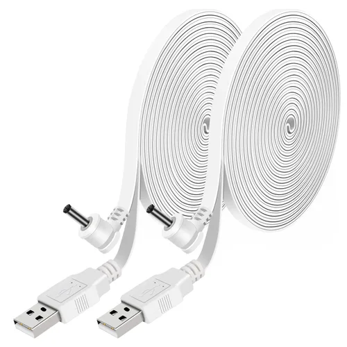 Vista 8 de Cable de carga de alimentación Cable de carga de 30 pies para batería Stick Up Cam Cable de extensión para alimentar la cámara de seguridad