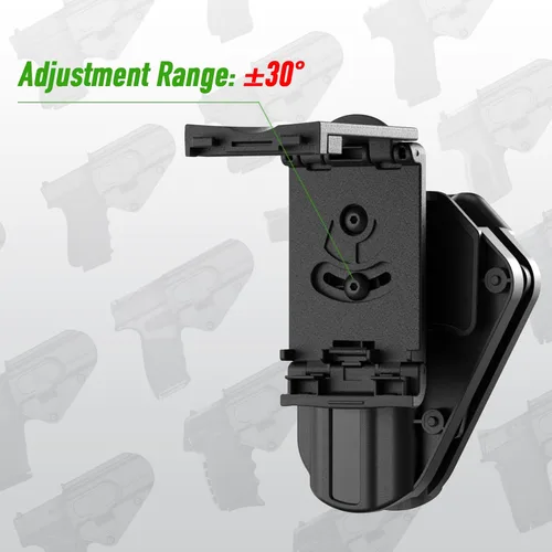 Vista 5 de Funda ajustable para Hellcat Pro/Glock 17 19 19X 43 44 45 48 / Ruger 57 / SCCY CPX Gen3 / Taurus GX4 / S&W M&P 9MM /.380 Shield EZ, Funda
