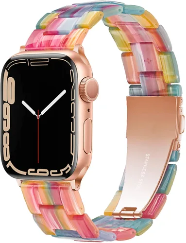 Vista 38 de Bandas para Apple Watch Light House - Correas de resina ligera de moda para iWatch para mujeres y hombres 38mm/40mm/41mm/42mm (Series 11 10)