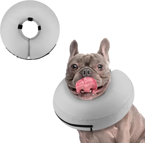 Vista 32 de Supet - Collar isabelino inflable para recuperación, posoperatorio
