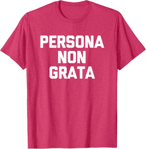 Vista 22 de Persona Non Grata - Divertida camiseta sarcástica con frase sarcástica, Negro