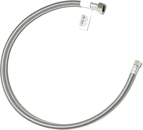 Vista 29 de Conector de línea de suministro de agua para grifo de acero inoxidable trenzado, línea de suministro para grifo - rosca de compresión hembra de 3/8