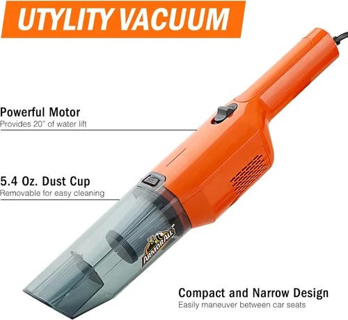 Vista 2 de Armor All AA12V2 0903 Aspiradora para autos, Compacta, Naranja