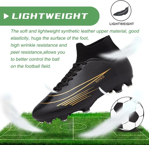 Vista 3 de CBUSTER Tacos de fútbol para hombre y mujer AG TF, Blackag