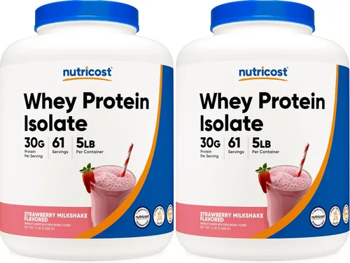 Vista 22 de Nutricost Polvo aislado de proteína de suero (masa de pastel, 2 libras)