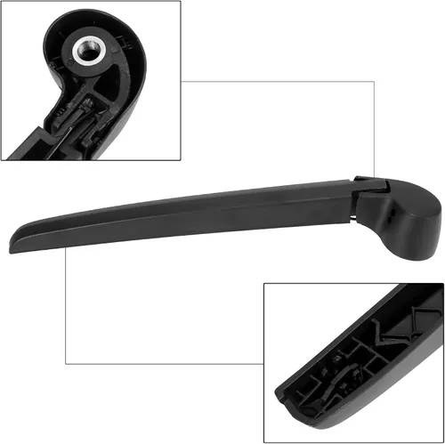 Vista 5 de X AUTOHAUX Juego de brazo de limpiaparabrisas trasero para Audi Q5 2009-2018 13.780 in 14 pulgadas negro 8R0955425 8R09554071P9